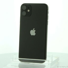 【中古】Apple(アップル) iPhone11 128GB ブラック MWM02J／A SIMフリー 【297-ud】