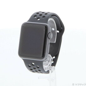 【中古】Apple(アップル) Apple Watch Series 3 Nike+ GPS 42mm スペースグレイアルミニウムケース アンスラサイト／ブラックNikeスポーツバンド 【349-ud】