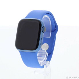 【中古】Apple(アップル) Apple Watch Series 7 GPS 41mm ブルーアルミニウムケース カプリブルースポーツバンド 【297-ud】