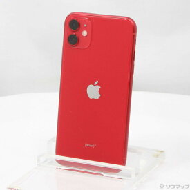 【中古】Apple(アップル) iPhone11 64GB プロダクトレッド MWLV2J／A SIMフリー 【262-ud】