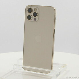 【中古】Apple(アップル) iPhone12 Pro 128GB ゴールド MGM73J／A SIMフリー 【262-ud】