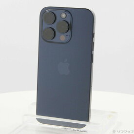 【中古】Apple(アップル) iPhone15 Pro 128GB ブルーチタニウム MTUA3J／A SIMフリー 【258-ud】