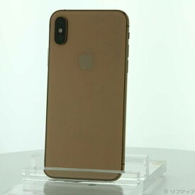 【中古】Apple(アップル) iPhoneXS 256GB ゴールド MTE22J／A SIMフリー 【377-ud】