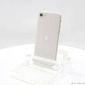 【中古】Apple(アップル) iPhone SE 第3世代 64GB スターライト MMYD3J／A SIMフリー 【247-ud】