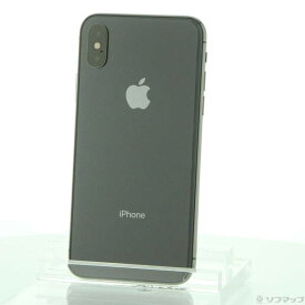 【中古】Apple(アップル) iPhoneX 256GB スペースグレイ MQC12J／A SIMフリー 【297-ud】