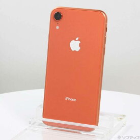【中古】Apple(アップル) iPhoneXR 64GB コーラル MT0A2J／A SIMフリー 【381-ud】
