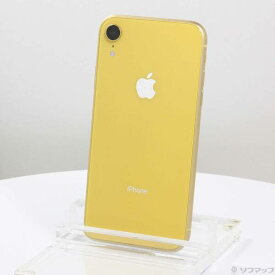 【中古】Apple(アップル) iPhoneXR 64GB イエロー MT082J／A SIMフリー 【384-ud】