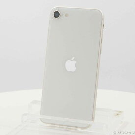 【中古】Apple(アップル) iPhone SE 第3世代 64GB スターライト MMYD3J／A SIMフリー 【198-ud】