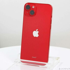 【中古】Apple(アップル) iPhone14 Plus 128GB プロダクトレッド MQ4F3J／A SIMフリー 【297-ud】