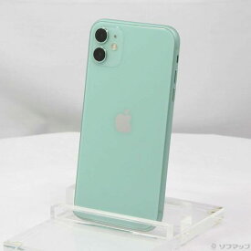 【中古】Apple(アップル) iPhone11 64GB グリーン MHDG3J／A SIMフリー 【258-ud】