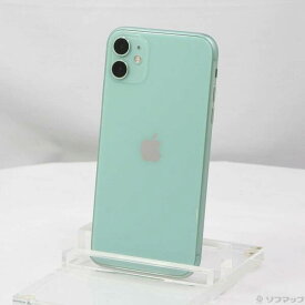 【中古】Apple(アップル) iPhone11 64GB グリーン MWLY2J／A SIMフリー 【305-ud】