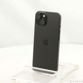 【中古】Apple(アップル) iPhone15 128GB ブラック MTMH3J／A SIMフリー 【262-ud】
