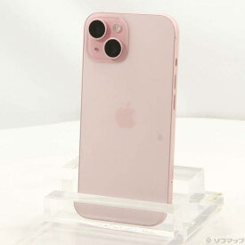 【中古】Apple(アップル) iPhone15 256GB ピンク MTMP3J／A SIMフリー 【258-ud】