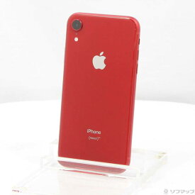 【中古】Apple(アップル) iPhoneXR 128GB プロダクトレッド NT0N2J／A SIMフリー 【381-ud】
