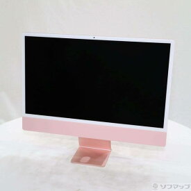 【中古】Apple(アップル) 〔展示品〕 iMac 24-inch Mid 2021 MGPM3J／A Apple M1 8コアCPU_8コアGPU 8GB SSD256GB ピンク 〔12.7 Monterey〕 【348-ud】