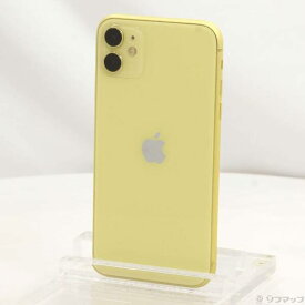 【中古】Apple(アップル) iPhone11 64GB イエロー MWLW2J／A SIMフリー 【196-ud】