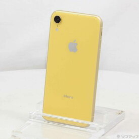 【中古】Apple(アップル) iPhoneXR 64GB イエロー MT082J／A SIMフリー 【276-ud】