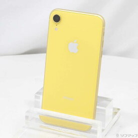 【中古】Apple(アップル) iPhoneXR 64GB イエロー MT082J／A SIMフリー 【344-ud】