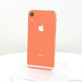 【中古】Apple(アップル) iPhoneXR 64GB コーラル MT0A2J／A SIMフリー 【368-ud】