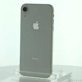 【中古】Apple(アップル) iPhoneXR 64GB ホワイト MT032J／A SIMフリー 【384-ud】