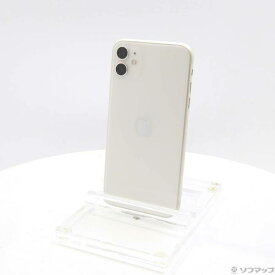 【中古】Apple(アップル) iPhone11 64GB ホワイト MHDC3J／A SIMフリー 【251-ud】