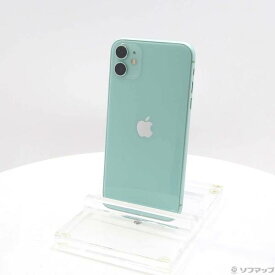 【中古】Apple(アップル) iPhone11 64GB グリーン MWLY2J／A SIMフリー 【295-ud】
