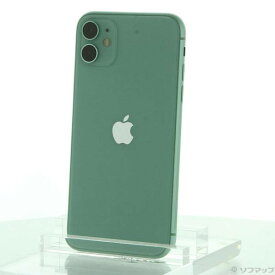 【中古】Apple(アップル) iPhone11 64GB グリーン MWLY2J／A SIMフリー 【344-ud】