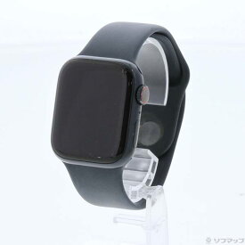 【中古】Apple(アップル) Apple Watch Series 7 GPS + Cellular 41mm ミッドナイトアルミニウムケース ミッドナイトスポーツバンド 【198-ud】