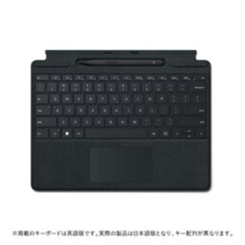 【中古】Microsoft(マイクロソフト) スリムペン2付き Surface Pro Signatune キーボード ブラック 8X6-00019 【258-ud】