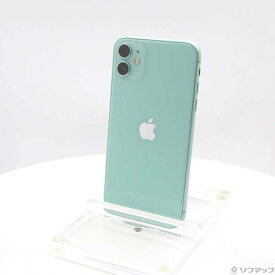 【中古】Apple(アップル) iPhone11 64GB グリーン MHDG3J／A SIMフリー 【371-ud】