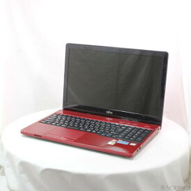 【中古】FUJITSU(富士通） 格安安心パソコン LIFEBOOK AH40／C1 FMVA40C1RJ ルビーレッド 〔Windows 10〕 【381-ud】