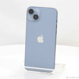 【中古】Apple(アップル) iPhone14 Plus 256GB ブルー NQ4Q3J／A SIMフリー 【262-ud】