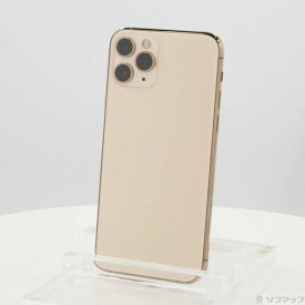 【中古】Apple(アップル) iPhone11 Pro 64GB ゴールド MWC52J／A SIMフリー 【384-ud】