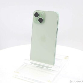 【中古】Apple(アップル) iPhone15 128GB グリーン MTMM3J／A SIMフリー 【269-ud】