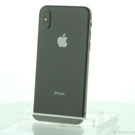 【中古】Apple(アップル) iPhoneX 256GB スペースグレイ MQC12J／A SIMフリー 【348-ud】