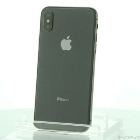 【中古】Apple(アップル) iPhoneX 256GB スペースグレイ MQC12J／A SIMフリー 【297-ud】