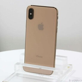 【中古】Apple(アップル) iPhoneXS 256GB ゴールド MTE22J／A SIMフリー 【377-ud】