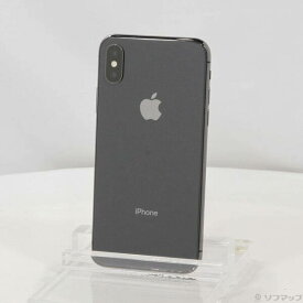 【中古】Apple(アップル) iPhoneX 256GB スペースグレイ MQC12J／A SIMフリー 【377-ud】