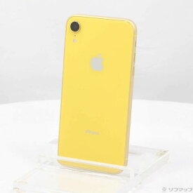 【中古】Apple(アップル) iPhoneXR 64GB イエロー MT082J／A SIMフリー 【371-ud】