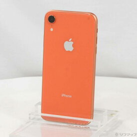 【中古】Apple(アップル) iPhoneXR 64GB コーラル MT0A2J／A SIMフリー 【262-ud】