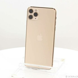 【中古】Apple(アップル) iPhone11 Pro Max 64GB ゴールド MWHG2J／A SoftBank 【262-ud】