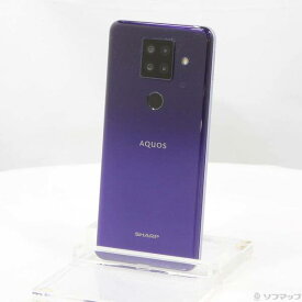 【中古】SHARP(シャープ) AQUOS sense4 plus 128GB パープル SH-M16 SIMフリー 【258-ud】