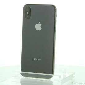 【中古】Apple(アップル) iPhoneX 256GB スペースグレイ NQC12J／A SIMフリー 【247-ud】