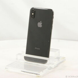 【中古】Apple(アップル) iPhoneX 256GB スペースグレイ MQC12J／A SIMフリー 【377-ud】
