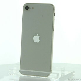 【中古】Apple(アップル) iPhone SE 第3世代 64GB スターライト MMYD3J／A SIMフリー 【251-ud】
