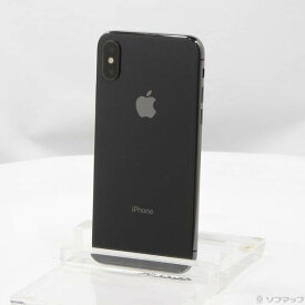 【中古】Apple(アップル) iPhoneX 256GB スペースグレイ MQC12J／A SIMフリー 【251-ud】