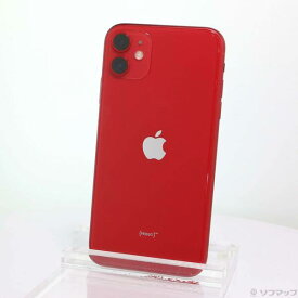 【中古】Apple(アップル) iPhone11 128GB プロダクトレッド MWM32J／A SIMフリー 【198-ud】