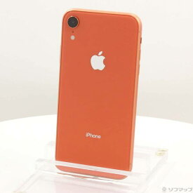 【中古】Apple(アップル) iPhoneXR 64GB コーラル MT0A2J／A SIMフリー 【198-ud】