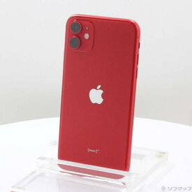 【中古】Apple(アップル) iPhone11 128GB プロダクトレッド MWM32J／A SoftBank 【252-ud】