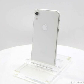 【中古】Apple(アップル) iPhoneXR 64GB ホワイト MT032J／A SIMフリー 【297-ud】